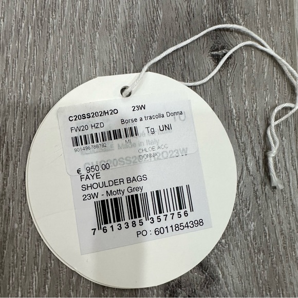 Chloé 🪩 LIKE NEW Mini Faye Leather and Suede Crossbody Bag in Motty Grey - Picture 6 of 8